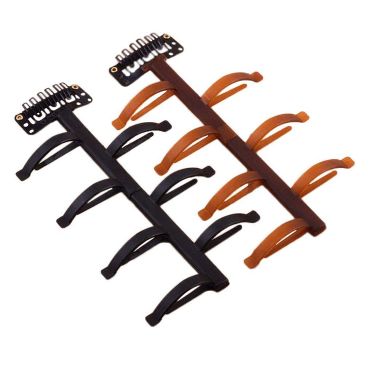 Hair Braid Twist Styling Tools Headbands Bun Maker Plastic Women Hair Accessories Black Coffee - MRSLM