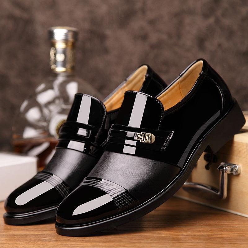 Men's business dress leather shoes - MRSLM
