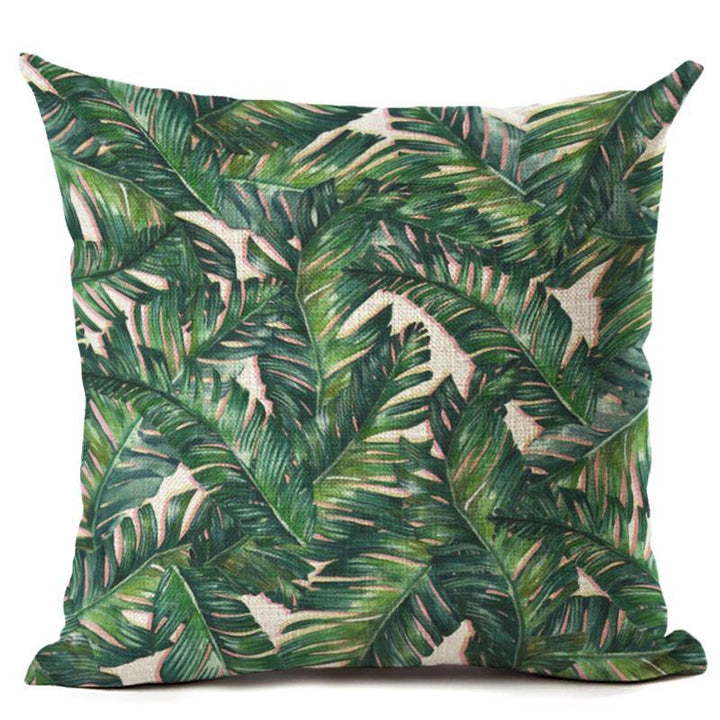 Honana 45x45cm Home Decoration Tree Plants 9 Optional Patterns Cotton Linen Pillowcases Sofa Cushion Cover - MRSLM