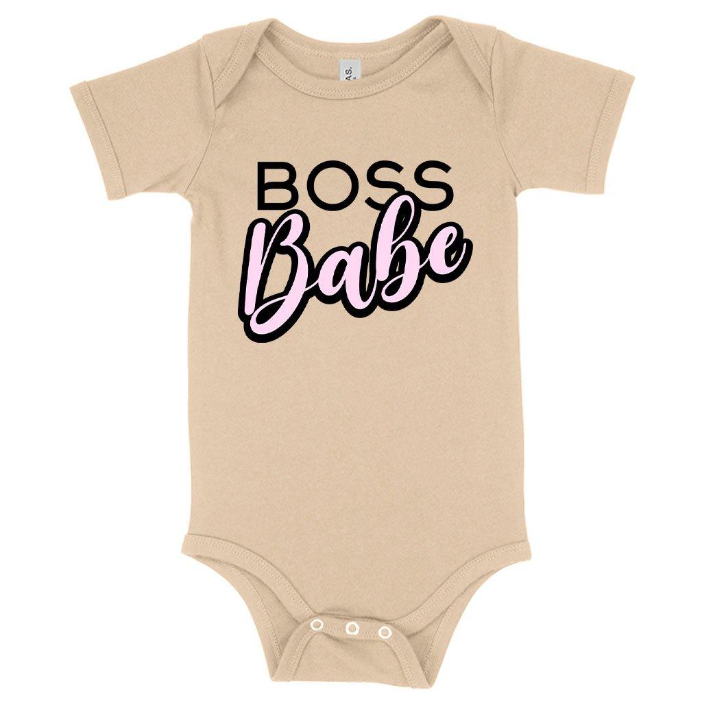 Baby Jersey Boss Babe Graphic Onesie - MRSLM