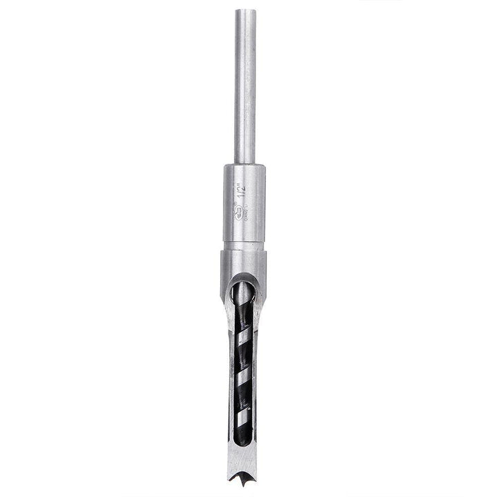 Drillpro 6.35/7.94/9.5/12.7mm Woodworking Square Hole Drill Bit Mortising Chisel 1/4 to 1/2 Inch - MRSLM