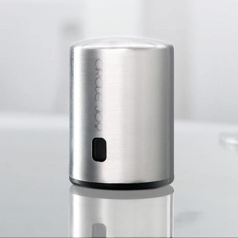 Circle Joy Smart Bottle Stopper Stainless Steel Vacuum Memory Bottle Stopper Stopper Drinking Corks from - MRSLM