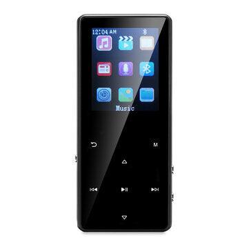 Portable 8G 16G 32G bluetooth Lossless MP3 Music Player FM Radio Recording with Earphone Black (32GB) - MRSLM