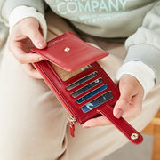 ultra-thin double zipper wallet, view 2 - MRSLM