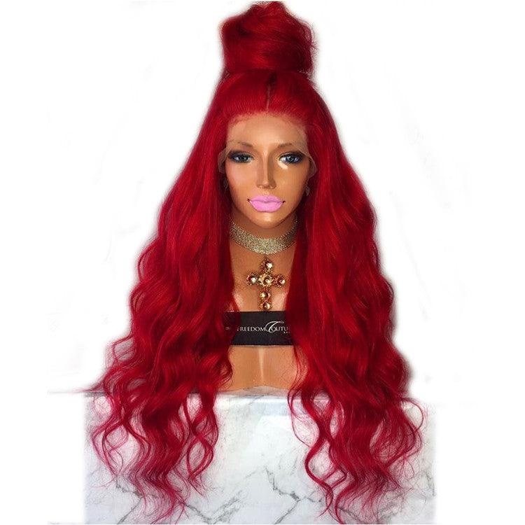 Ladies front lace long curly hair - MRSLM