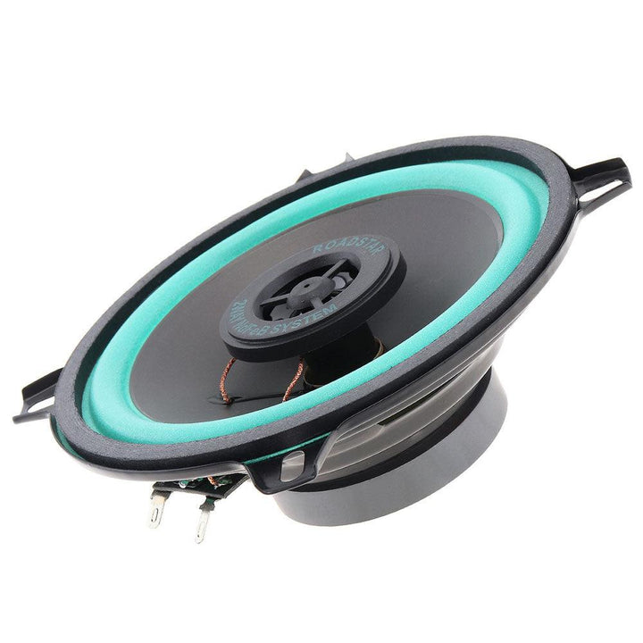 VO-502 5" 2-Way Mounting Car Speaker 100W Car Stereo Speaker HiFi Audio Vehicle Coaxial Speaker Auto Audio Loudspeaker (Black) - MRSLM