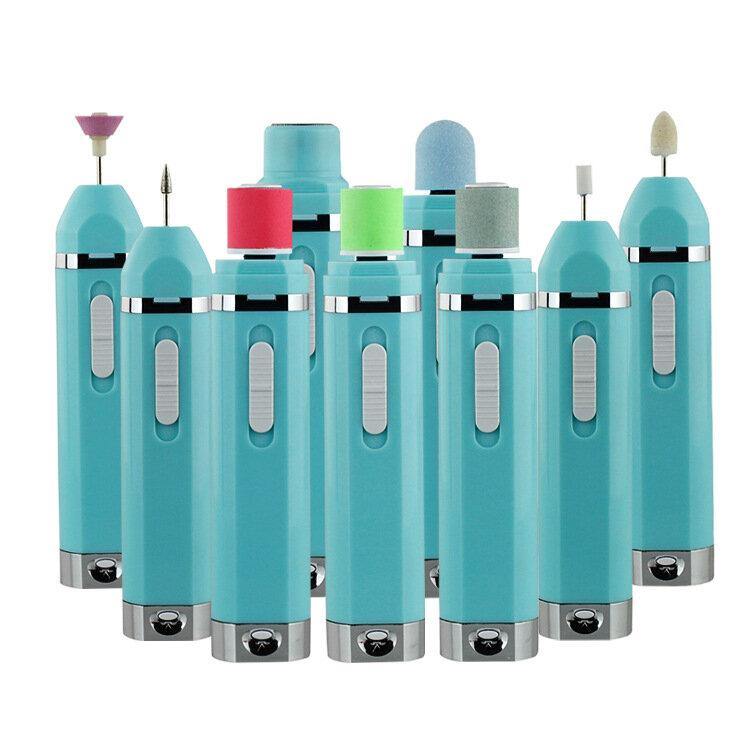 9 in 1 Electric Manicure and Pedicure Set, Electric Nail File Sharper Trimmer Manicure Drill Cuticle Nail Art Set - MRSLM