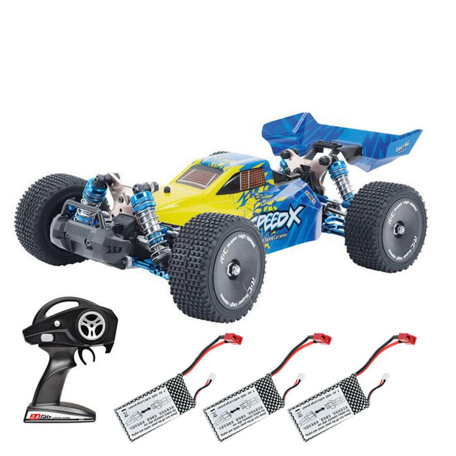 XLF F16 RTR with Two/Three Battery 1/14 2.4G 4WD 60km/h Metal Chassis RC Car Full Proportional Vehicles Model - MRSLM