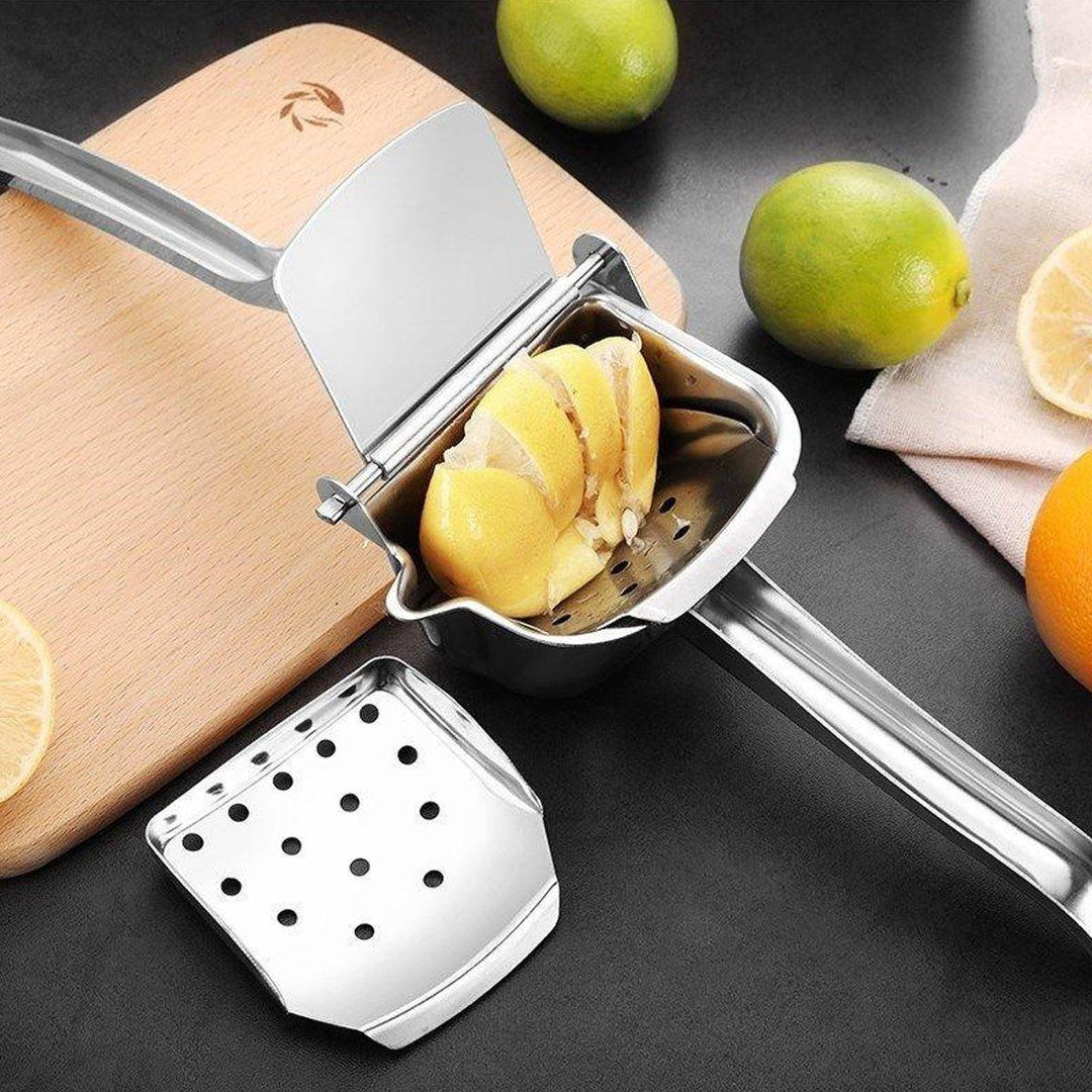 Manual Fruit Juicer Stainless Steel Crusher Squeezer Hand Press Lemon Orange - MRSLM