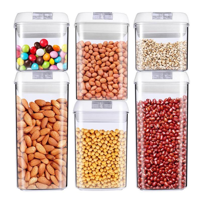 0.5/0.8/1.2/1.9L Airtight Stackable Dry Food Storage Container With Special Lids - MRSLM