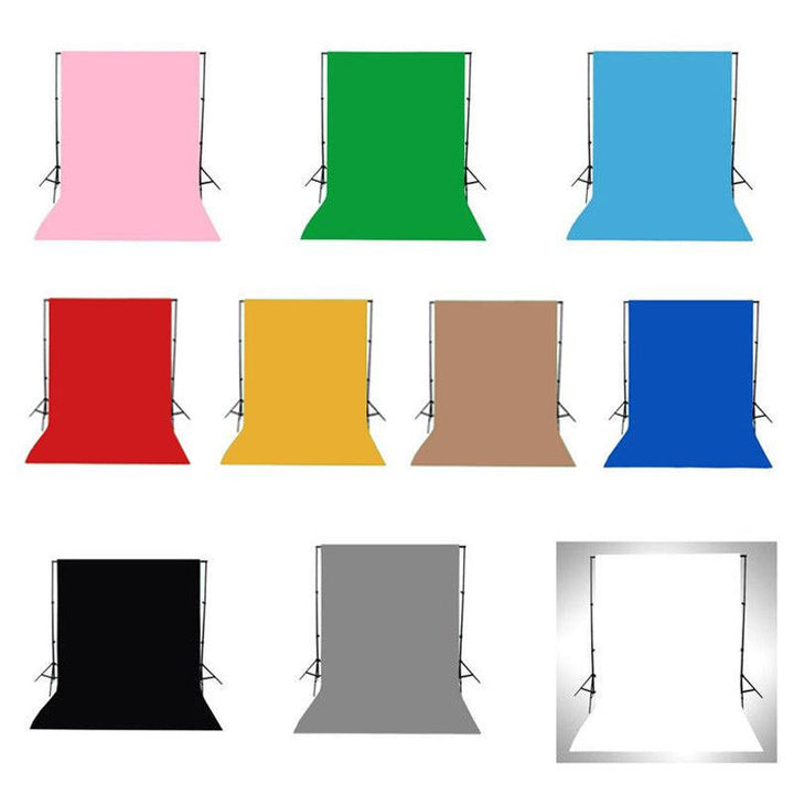 5x7FT Vinyl White Green Black Blue Yellow Pink Red Grey Brown Pure Color Photo Background Photography Studio Backdrop Studio Prop - MRSLM