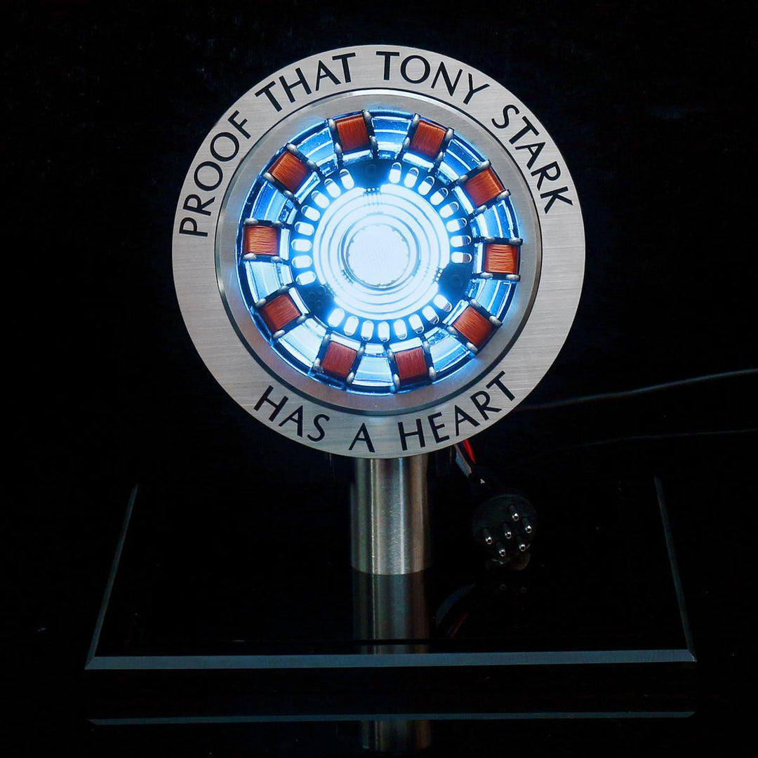 MK1 Aluminum Alloy Tony 1:1 Arc Reactor DIY Model Kit LED Chest Lamp USB Movie Props Gifts Science Toy - MRSLM