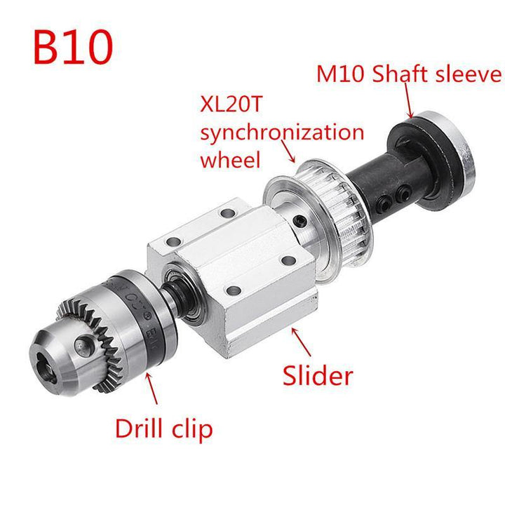 Machifit B10 Drill Chuck Trimming Belt No Power Spindle Assembly Small Lathe Accessories Set - MRSLM