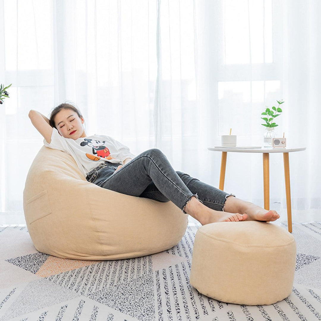 Large Classic Lazy Bean Bag Chair Sofa Seat Covers Indoor Gaming Adult Storage Bag Baby Seat Sofa Protector - MRSLM