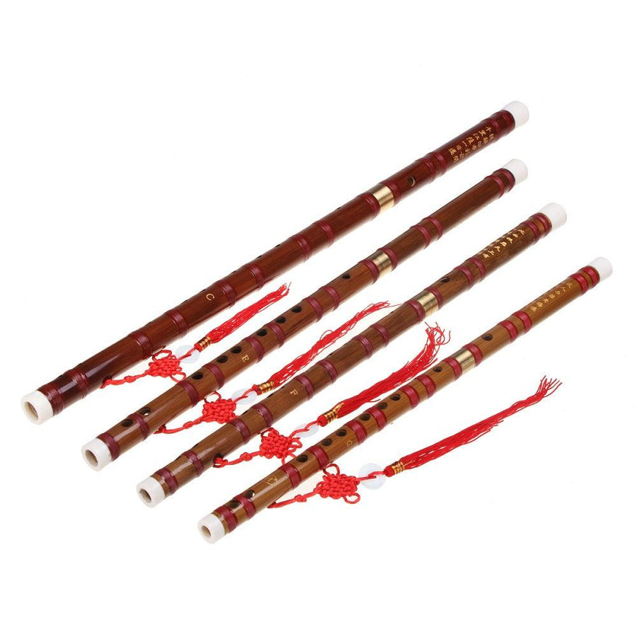 Chinese Bamboo Woodwind Flute C E F G Key Professional Musical Instruments - MRSLM