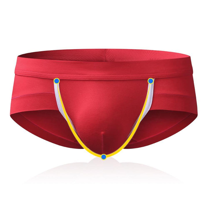Mens Low Waist U Convex Pouch Comfy Underwear Briefs - MRSLM