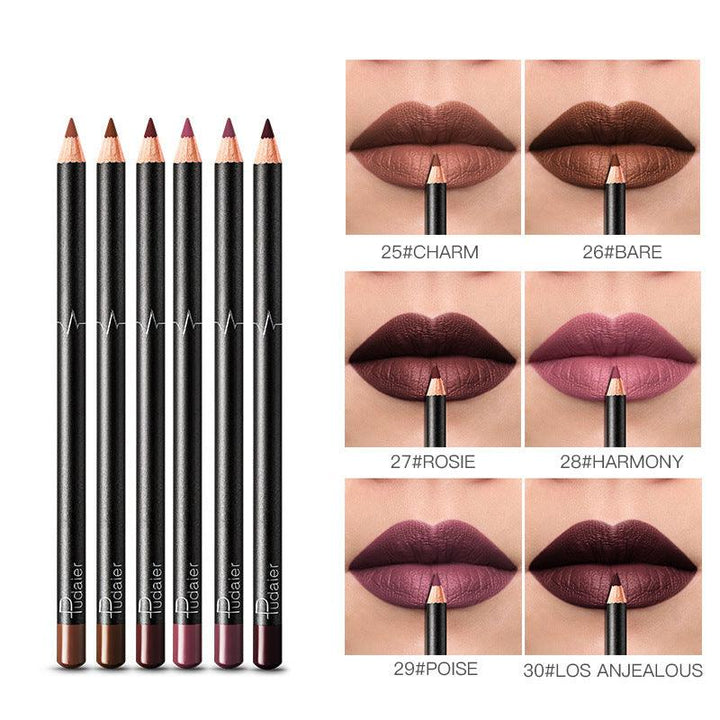 36 Color Lip Liner Waterproof Non-smudge Nude Color - MRSLM