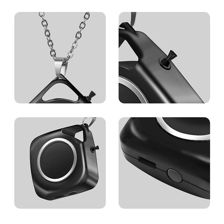 Potable Personal Air Cleaner DC USB Charging Hanging Neck Necklace Negative Ion Air Purifier - MRSLM