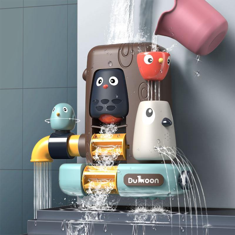 Bathroom Toys Pipeline Water Spray Shower Game Bird Mushroom Toy for Children Swimming Bathroom Bathing Kids Toy (Bird) - MRSLM
