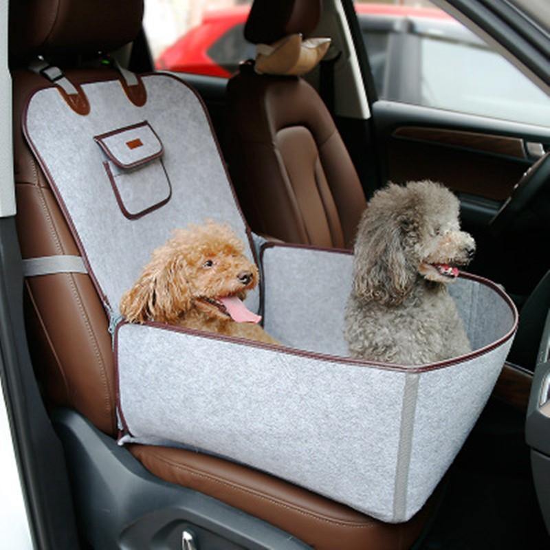 Retro Dual-purpose Pet Car Mat Front Seat Cushion - MRSLM