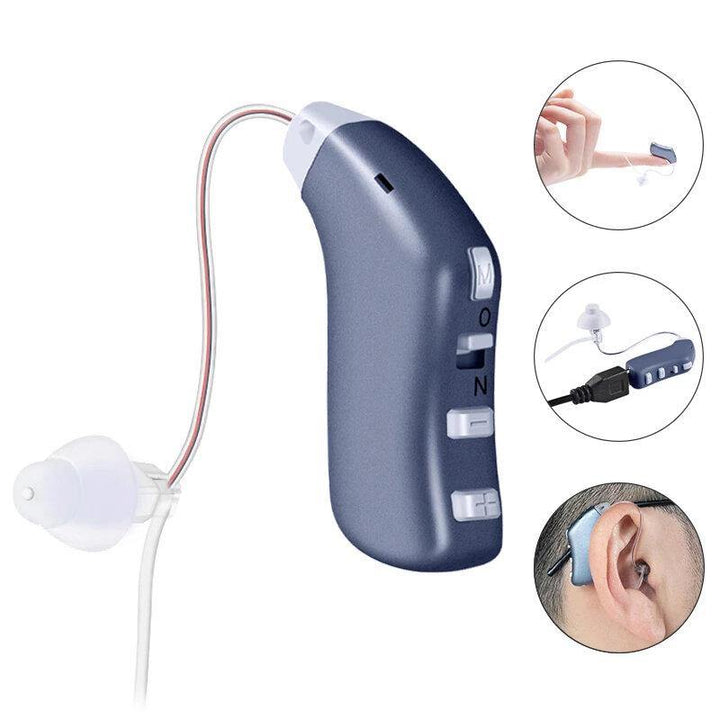 Digital Hearing Aids Rechargeable Audifonos Sound Amplifier Professional Hearing Aid BTE Hearing Device Audifonos for Deafness - MRSLM