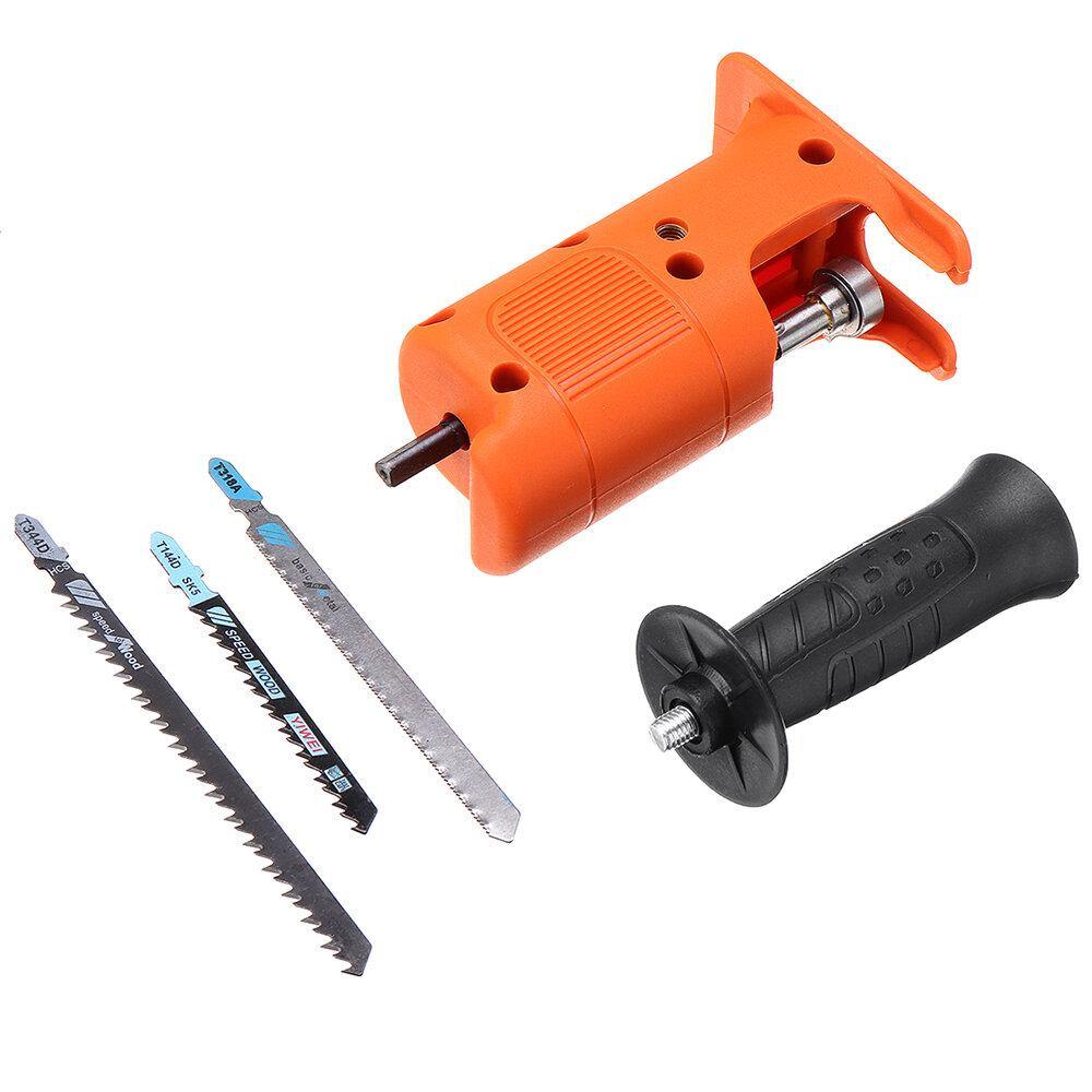 Drillpro Reciprocating Saw Attachment Adapter Change Electric Drill Into Reciprocating Saw for Wood Metal Cutting - MRSLM