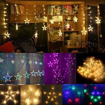 138LEDs Star Fairy String Light House Style Colorful Lamp Wedding Party Holiday Home Christmas Decor AC110V/220V - MRSLM