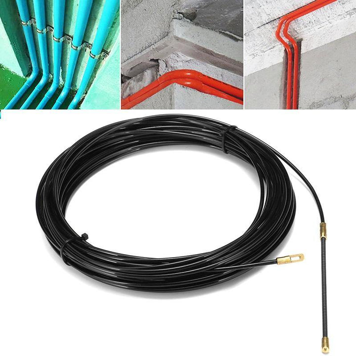 3mm 15m Cable Push Puller Conduit Snake Cable Fish Tape Wire Guide DIY Fiber Optic Cable Puller - MRSLM