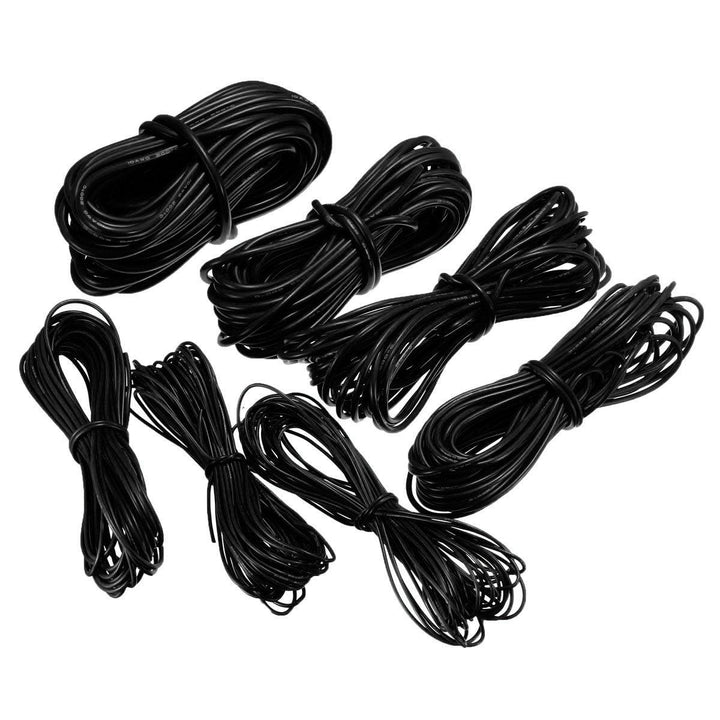 DANIU 10 Meter Black Silicone Wire Cable 10/12/14/16/18/20/22AWG Flexible Cable - MRSLM