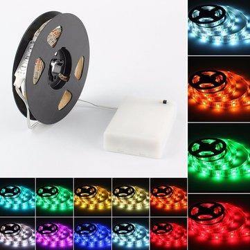 LED Strip Light 50CM 100CM 150CM 200CM 5050 Waterproof RGB Flexible Color Changing Kit for Home Kitchen TV Backlight - MRSLM