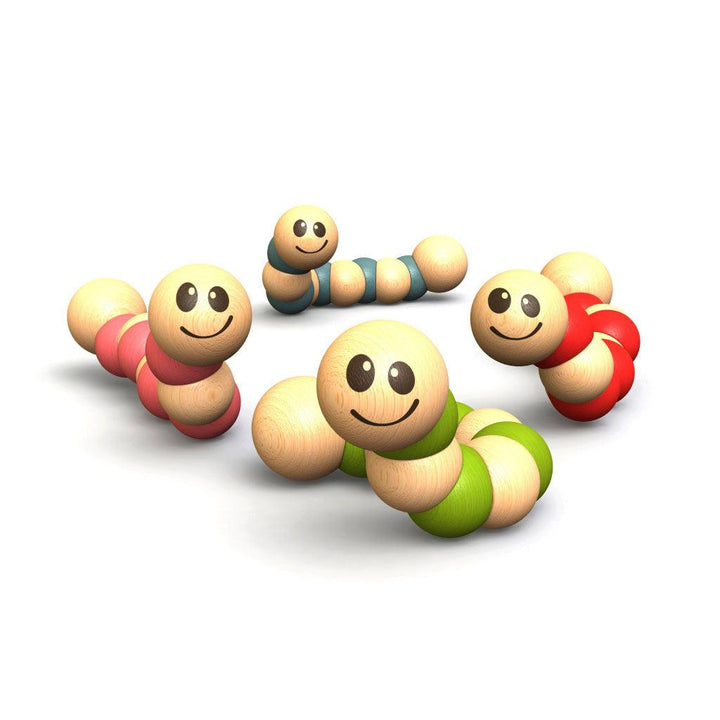 Earthworms. Clutching and Grabbing Toy for Infants! - MRSLM