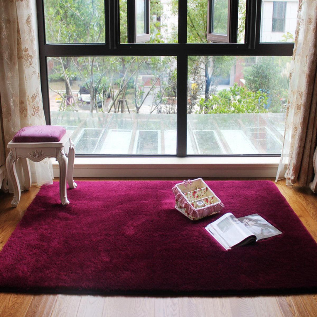 80X120CM Soft Fluffy Rugs Shaggy Area Rug Home Carpet Floor Mat Living Room Carpet Soft Cosy Bedside Floor Yoga Mats - MRSLM
