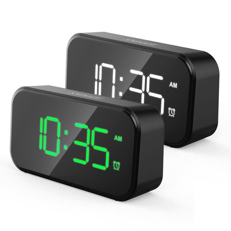 LED Digital Alarm Clock Fast Charging Backlight Snooze Mute Desktop Electronic Large Volume Alarm Clock Table Clocks Desktop Clock Home Decor - MRSLM