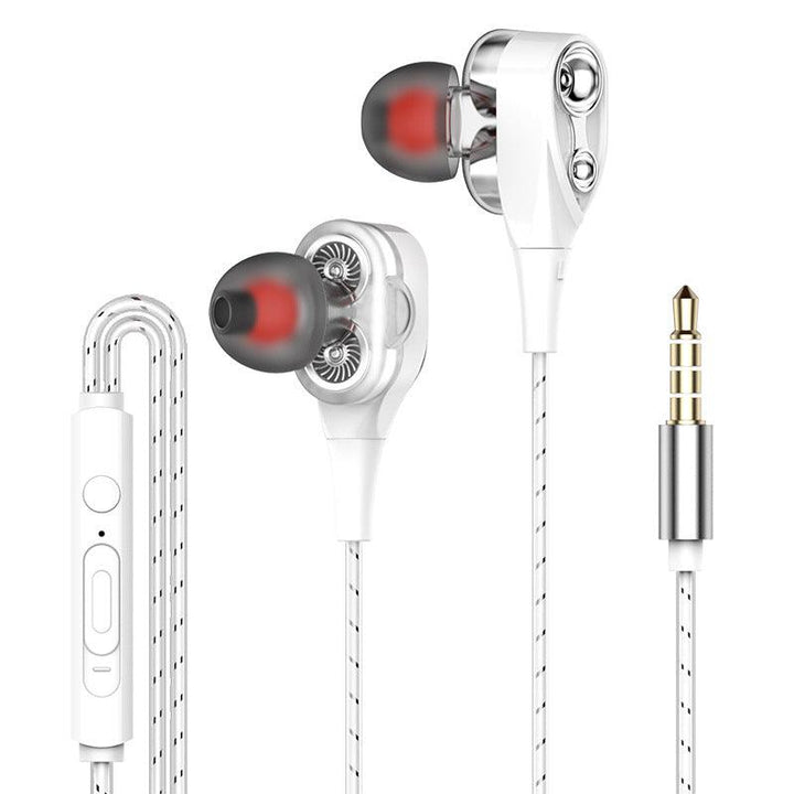 S1 Dual Dynamic Driver Stereo Wired Earphone In-ear Headset Bass Gaming Earbuds for iPhone huawei - MRSLM