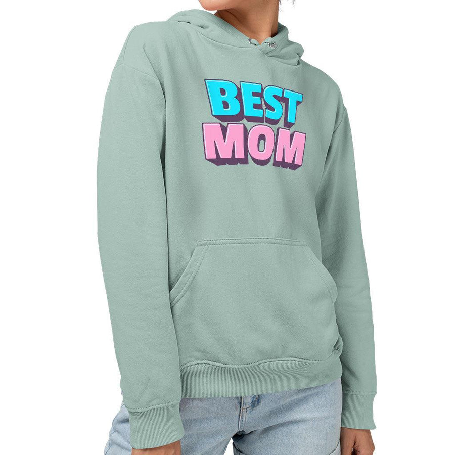 Best Mom Sponge Fleece Hoodie - Cute Hoodie - Gift Hooded Sweatshirt - MRSLM