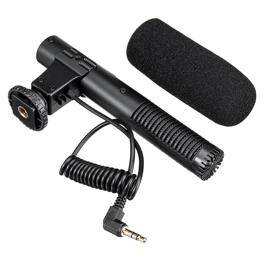 3.5mm External Stereo Microphone MIC for Canon DSLR Camera DV Camcorder - MRSLM