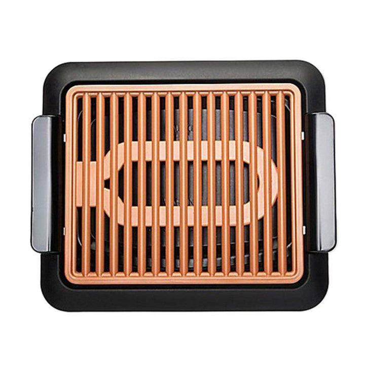 Non-stick Durable Electrothermal Barbecue Plate Fast BBQ Smokeless Grill with Temperature - MRSLM