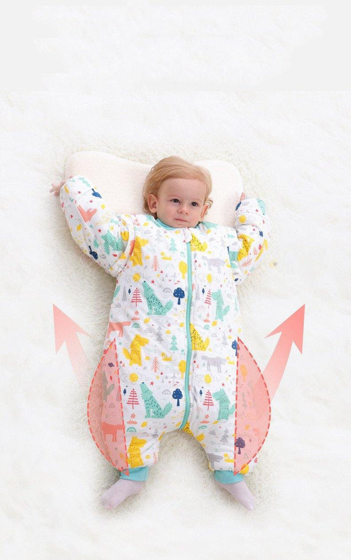 Baby Sleepsacks Cartoon Pattern Baby Sleeping Bag Carriage Sack for Newborn Split Leg - MRSLM