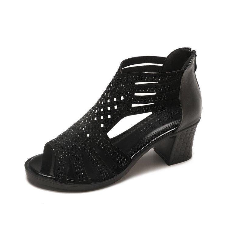 peep toe high heels, view 2 - MRSLM