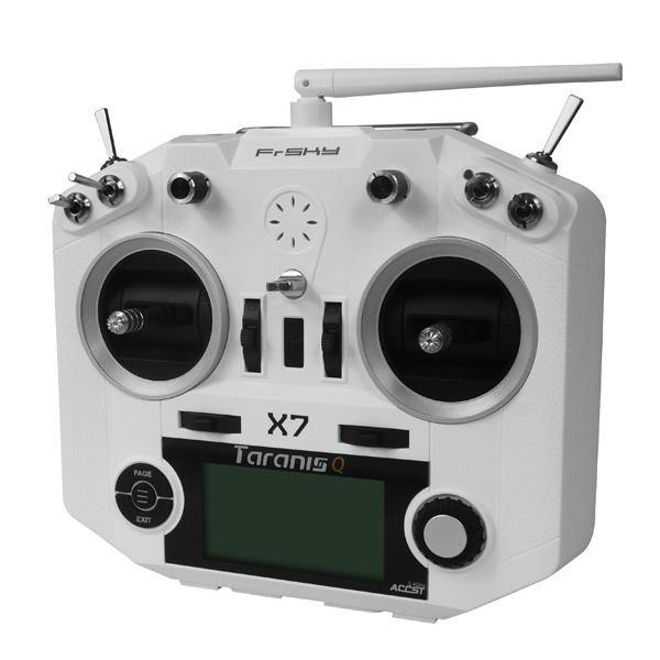 FrSky ACCST Taranis Q X7 Transmitter 2.4G 16CH Mode 2 White Black International Version for RC Drone - MRSLM