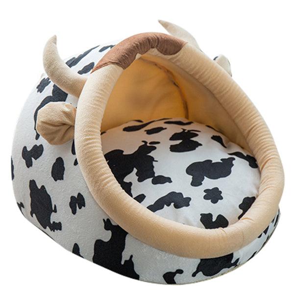 Cute Animal Design Comfortable Indoor House Bed Pet Dog Cat Nest Pad Soft Fleece Bed - MRSLM