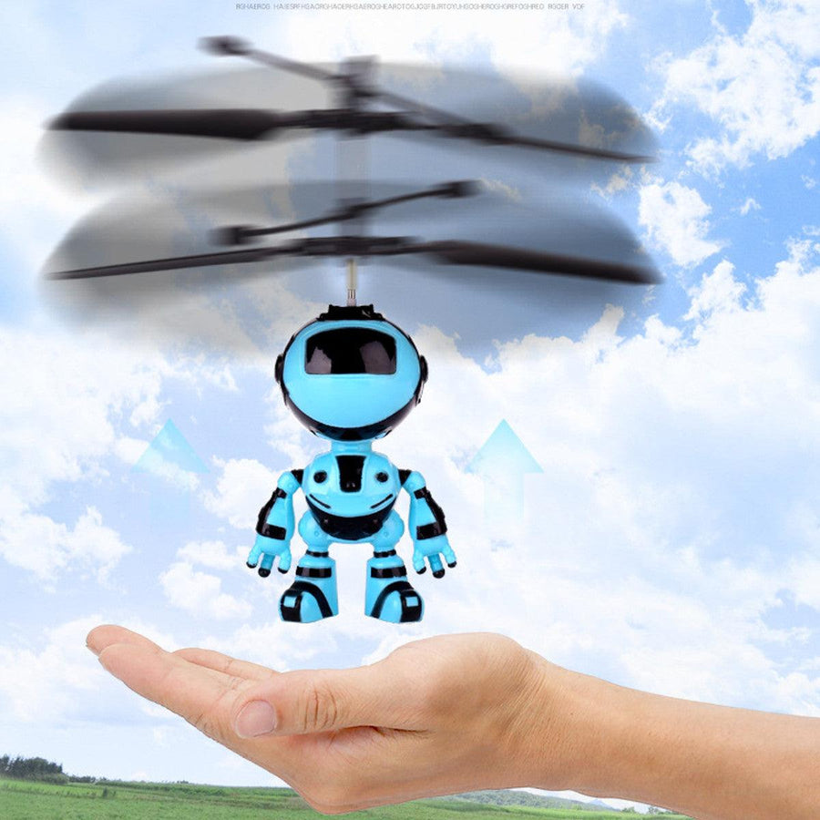 Mini LED Light Up Infrared Induction Drone Rechargeable Flying Unicorn Toy Hand-controlled Toys for Kids Gift - MRSLM