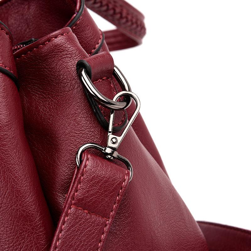 2021 new Korean mother bag Vdisi fashion wild soft leather large capacity shoulder bag shoulder bag - MRSLM