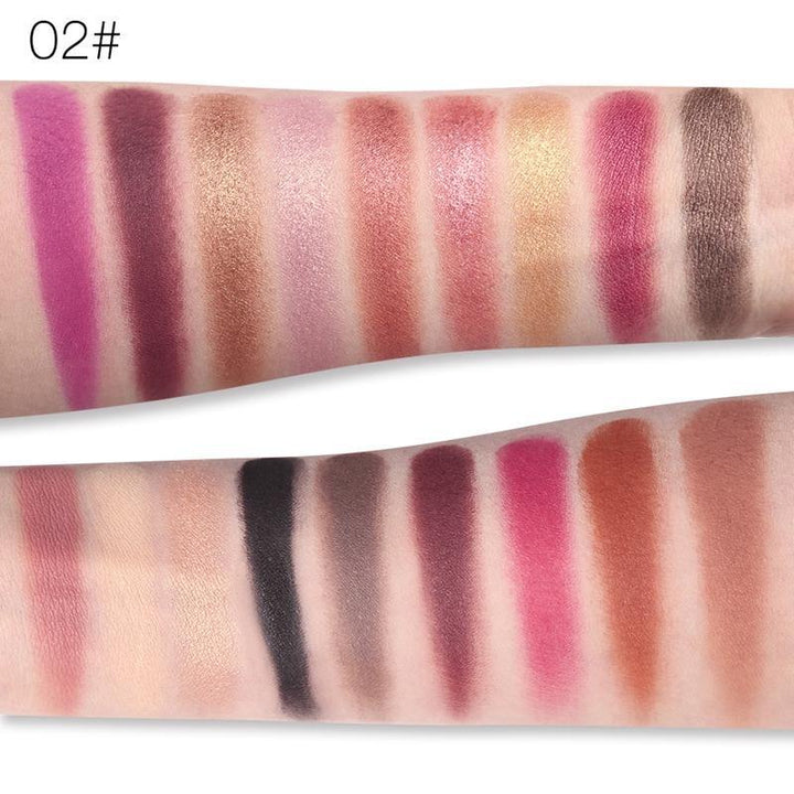 Ucanbe 18 Colors Eyeshadow Makeup Palette Shimmer Matte Pigmented Eye Shadow - MRSLM