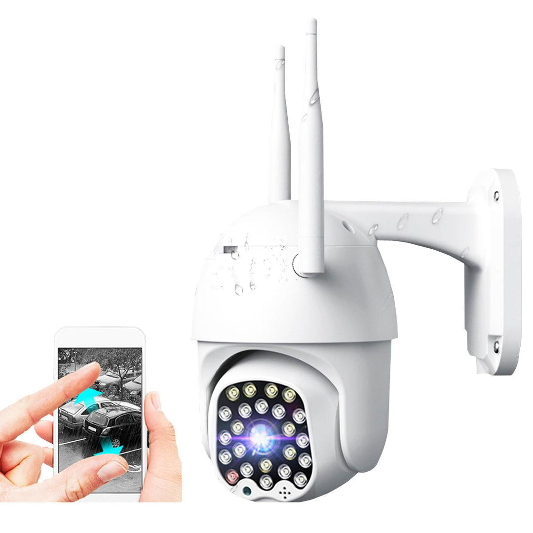 GUUDGO 4X Zoom 23LED 1080P HD Wifi IP Security Camera Outdoor Light & Sound Alarm Night Vision Waterproof - MRSLM
