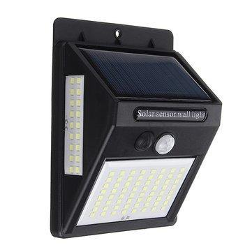 100 LED Solar Power Wall Light PIR Motion Sensor Security Outdoor Gardern Lamp - MRSLM
