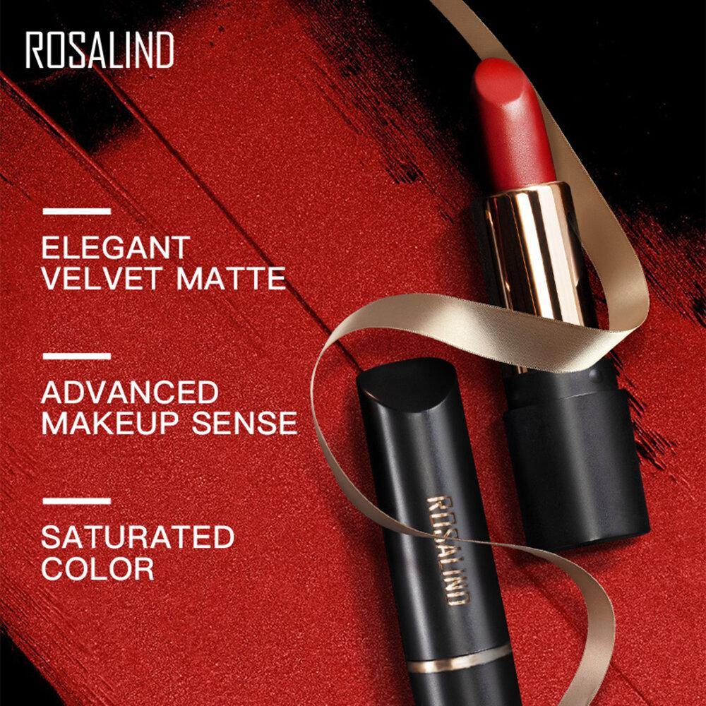 ROSALIND 10 Colors Lips Makeup Matt Waterproof Long Lasting Nude Beauty Glazed Lip Stick - MRSLM