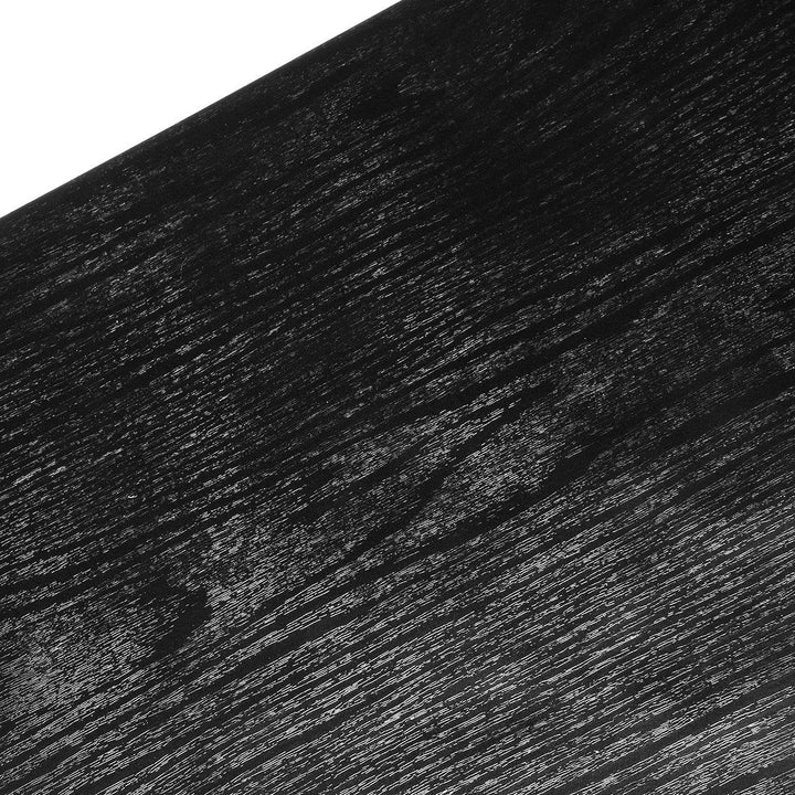 Black Wood Looking Textured Self Adhesive Decor Contact Paper Vinyl Shelf Liner Wall Paper - MRSLM