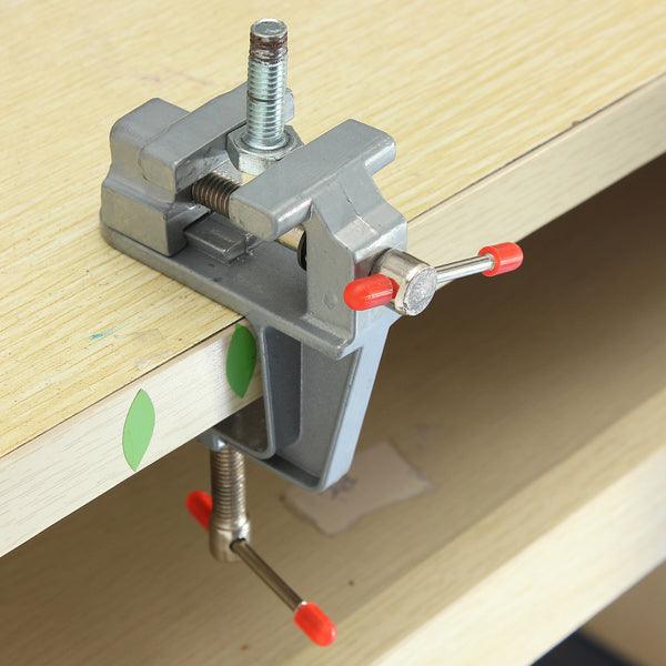 Aluminum Miniature Small Clamp On Table Bench Vise Tool - MRSLM