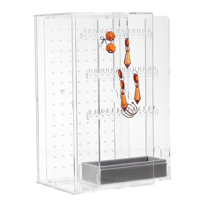 Acrylic Multifunctional Smart Ring Storage Box High-end Jewelry Storage Box Earrings Watch Necklace Display Stand - MRSLM